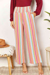 Double Take Striped Smocked Waist Pants with Pockets-Trendsi-Multicolor-S-SatinBoutique