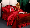 Custom made bedding of Linerie Satin now in 11 colors.
