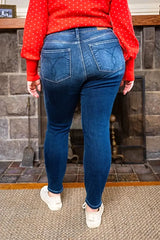 Judy Blue Full Size Washed Thermal Skinny Jeans Plus Size -