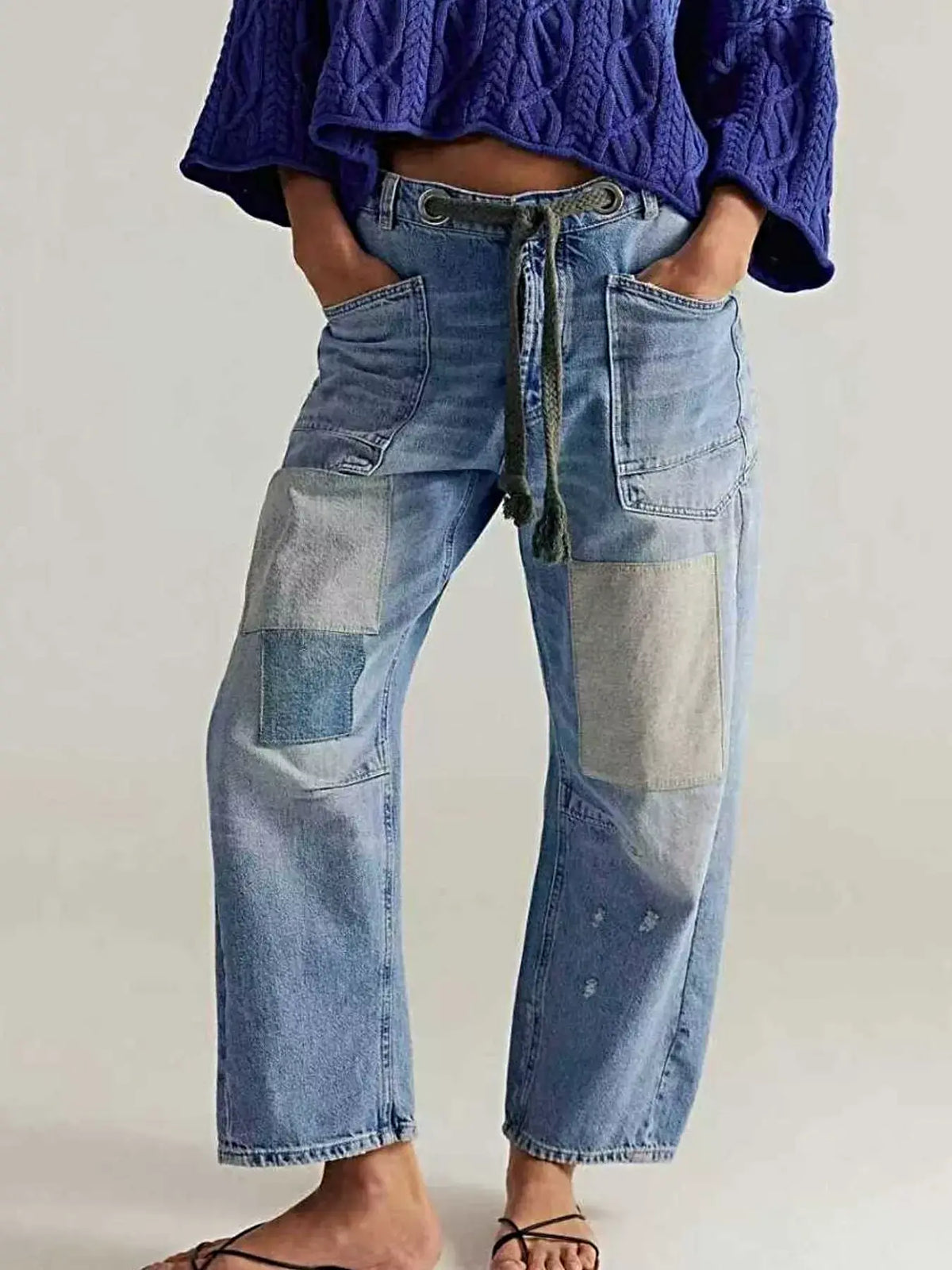 Washed Relaxed Fit Jeans -