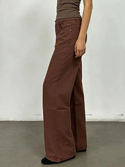 Butterfly Back Wide Leg Jeans -