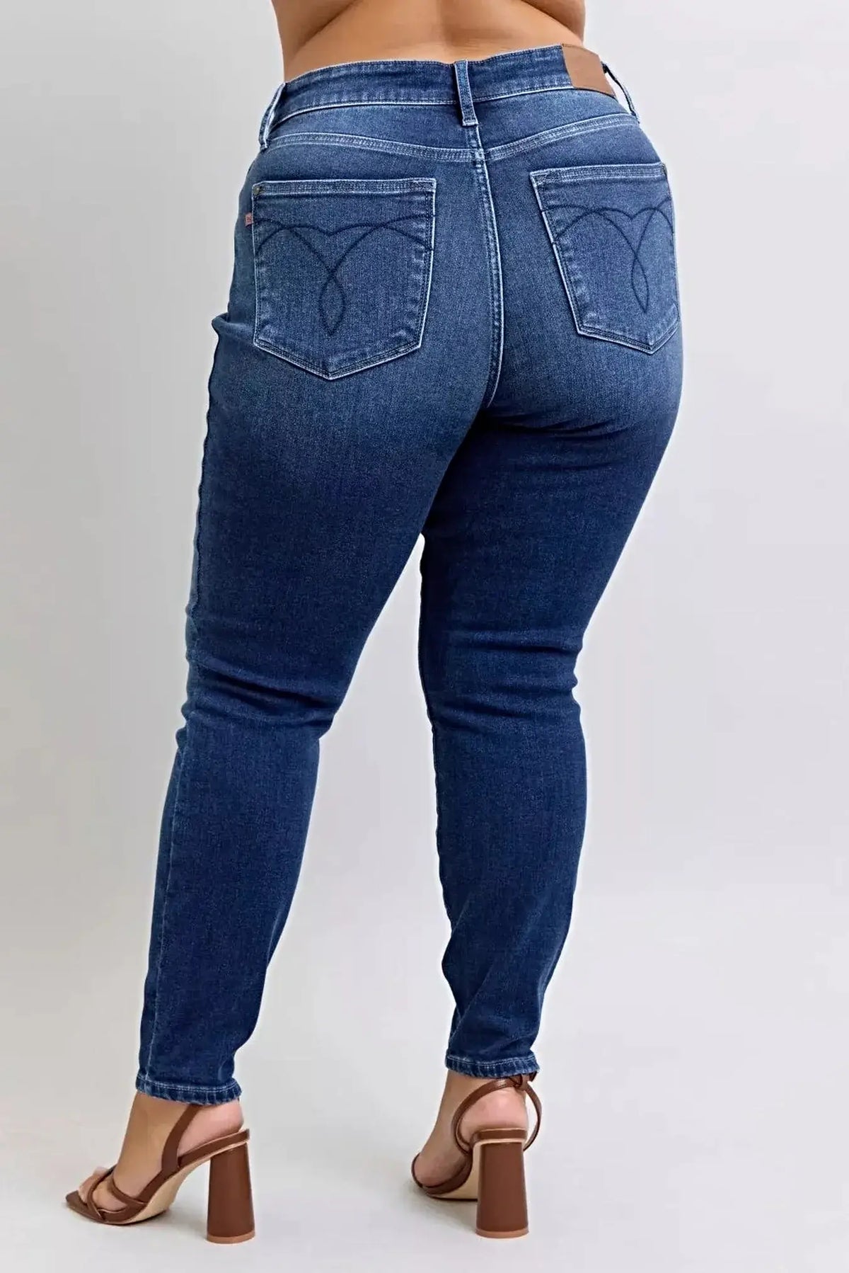 Judy Blue Full Size Washed Thermal Skinny Jeans Plus Size -