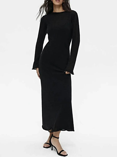 Ribbed Knit Cami Dress and Cover Up Sweater Set -