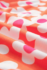 Pocketed Flower Half Sleeve Top and Shorts Lounge Set -