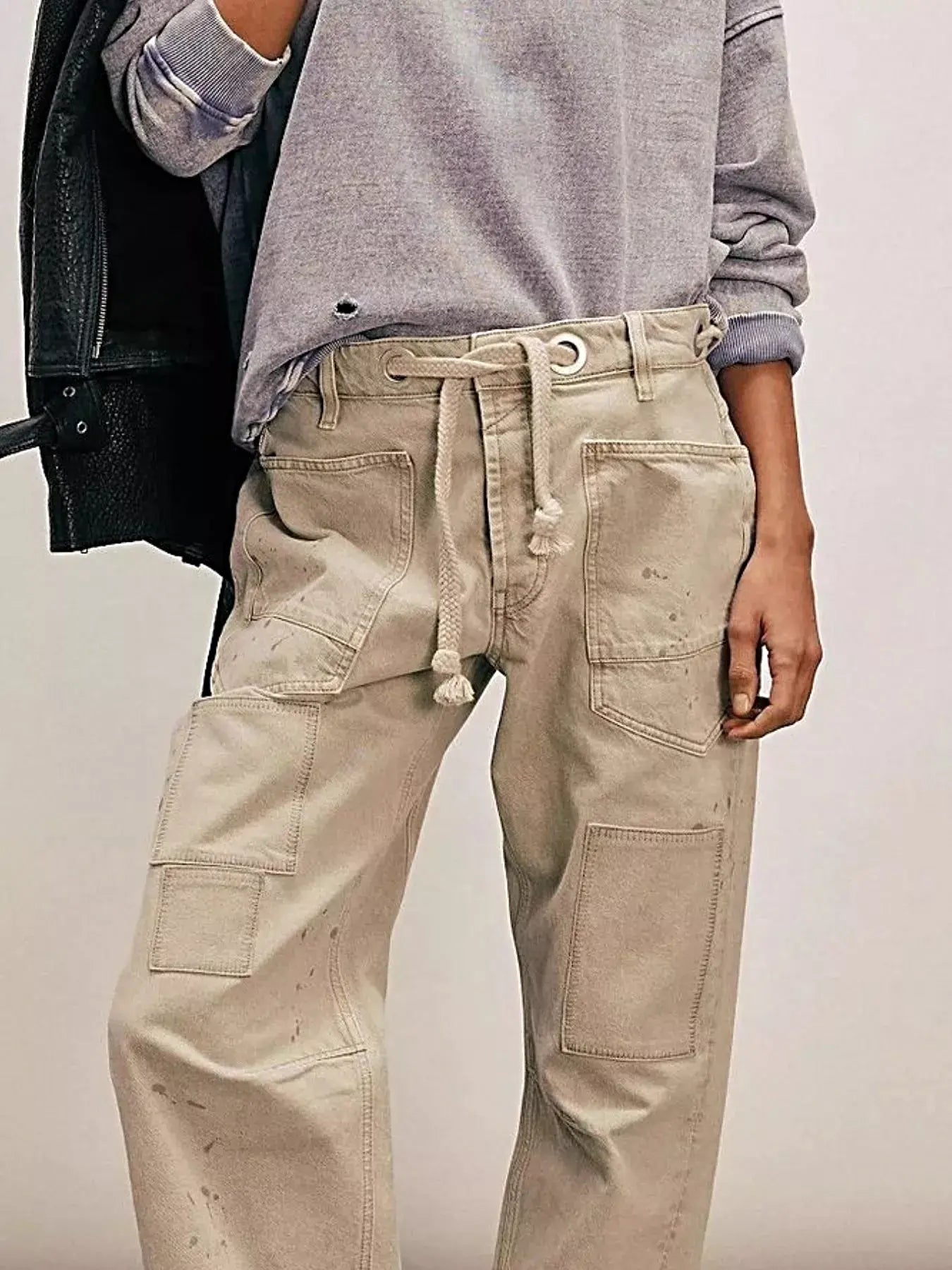 Washed Relaxed Fit Jeans -