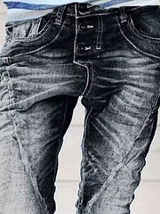 Full Size Washed Button-Fly Jeans Plus Size -