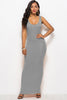 Scoop Neck Wide Strap Maxi Dress