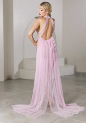 Sheer Mesh Teddy with Adjustable Garters & Detachable Chiffon Skirt by Allure Lingerie - Sexy dress