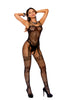 Ravishing Fishnet and lace bodystocking with open crotch in Black-Bodystocking-Elegant Moments-Black-O/S-SatinBoutique