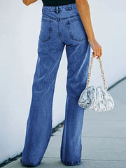 Slit Hem Bootcut Jeans -