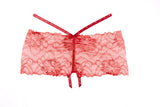 Kelly Crotchless Shorts, perpektong pares ng sexy boy shorts na may twist sa Hot Pink-Boy Shorts-Allure Lingerie-Hot Pink-One Size-SatinBoutique