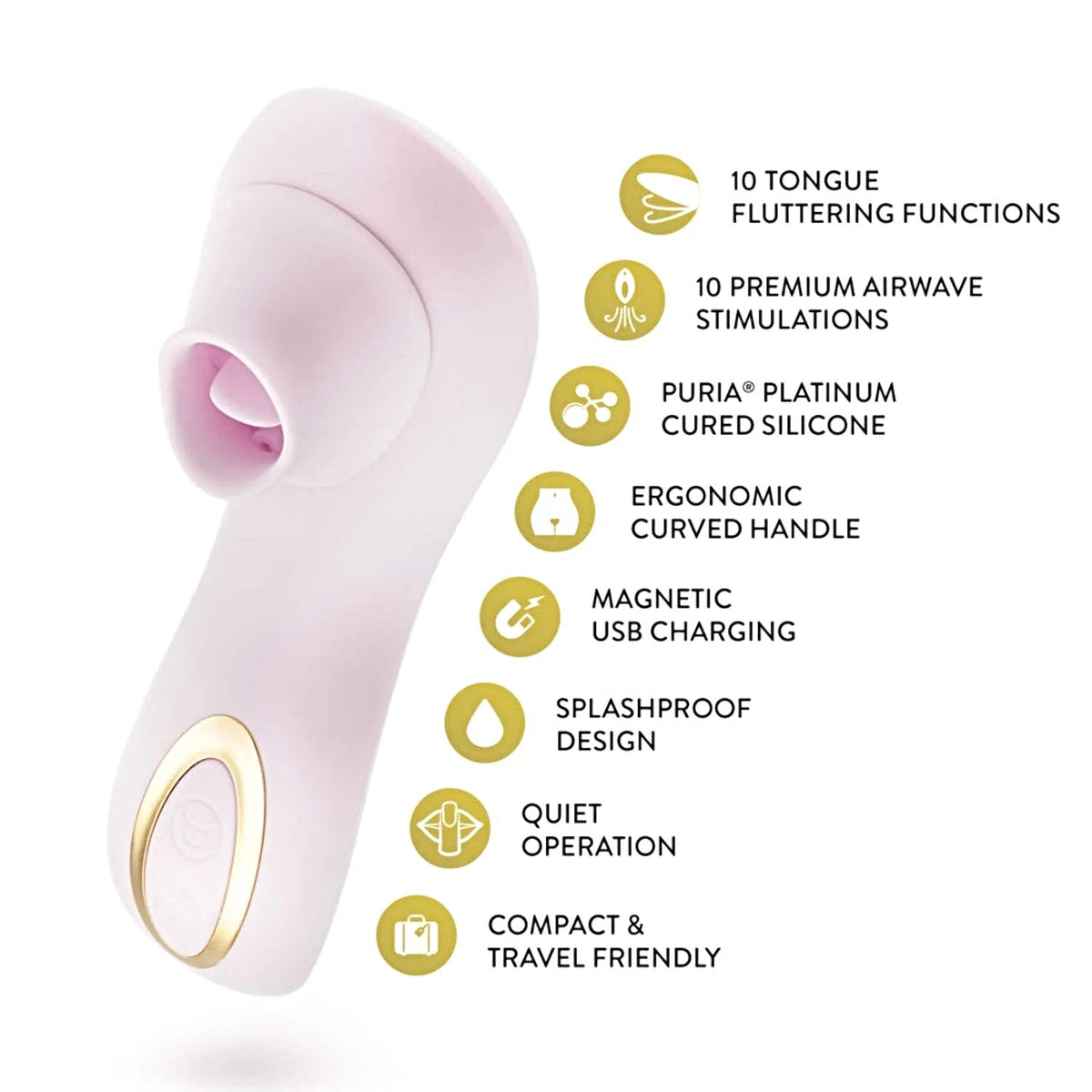 Blush Delice Fleur Suction Vibe - Barely Purple - MATURE