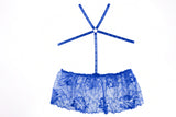 ファム・ファタールのマデリン・ベビードールのブルーレースの衣装で遊びましょう-Babydoll-Allure Lingerie-Blue-OS-SatinBoutique