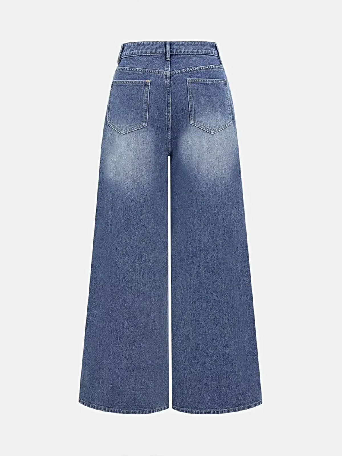 High Waist Wide Leg Jeans -