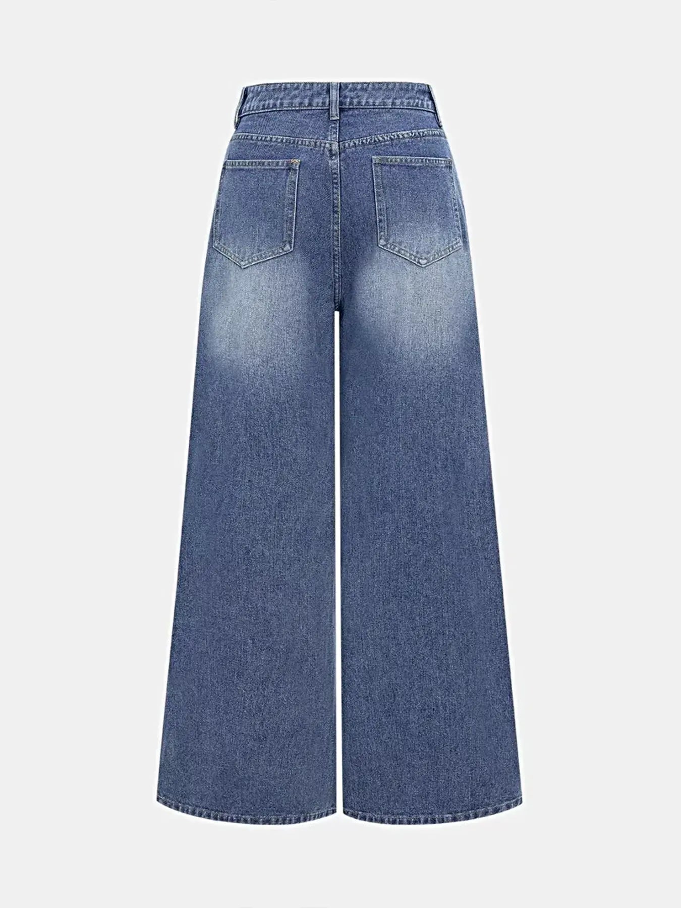 High Waist Wide Leg Jeans -