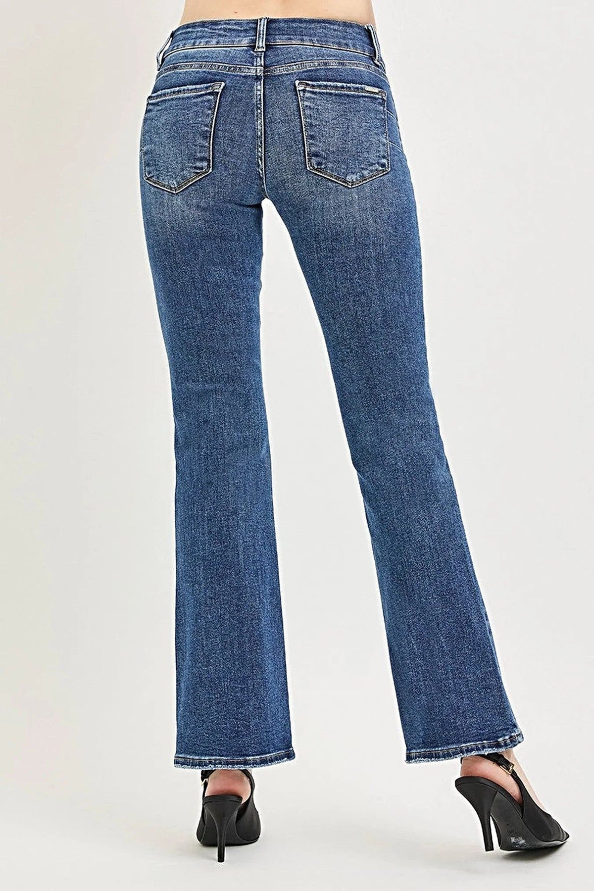 RISEN Tummy Control Low Rise Bootcut Jeans -