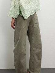 Washed Relaxed Fit Jeans -