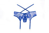 Charlotte Garter Panty, განაგრძეთ მას გამოცნობა „რა იქნება შემდეგი Blue-Panty-Allure Lingerie-Blue-One Size-SatinBoutique-ში