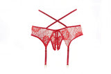 Charlotte Garter Panty, Keep him guessing “what’s next" in Red-Panty-Allure Lingerie-Red-One Size-SatinBoutique