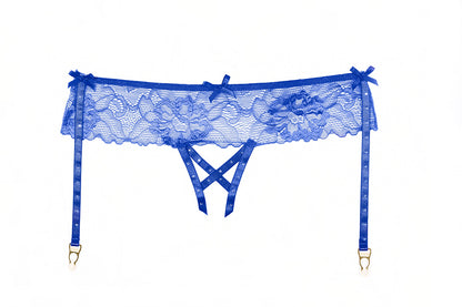 Mira Panty, flirty little panty is sure to leave him breathless in Blue-Panty-Allure Lingerie-Blue-One Size-SatinBoutique