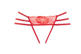 Nicole Trosa, sensuellt designad för att vara förförisk i Red-Panty-Allure Underkläder-Röd-One Size-SatinBoutique