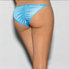 Escante  EL-2174 Blue Crystal Black Light Jeweled Bottom w/Ruching