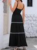 Tiered Square Neck Maxi Cami Dress