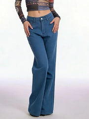 Butterfly Back Wide Leg Jeans -