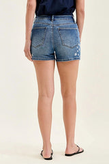 Judy Blue High Rise Slim Short with Star Splatter -