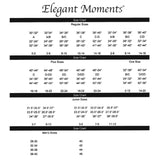 Elegant Moments EM-2401 Cueca boxer unissex de cetim também plus size Elegant Moments