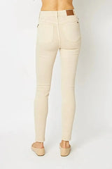 Judy Blue Full Size Garment Dyed Tummy Control Skinny Jeans -
