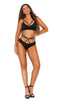 Elegant Moments 30019  Lycra bralette Set with strappy front detail. Reg.$36