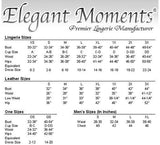 Elegant Moments IS-EM-L4268 带扣皮革前开背心，小号 Elegant Moments