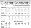 Elegant Moments IS-V4120 Vinyl Top v4120 Crop Top with rings