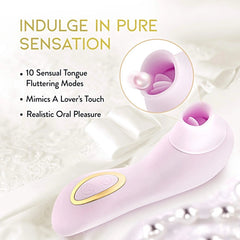 Blush Delice Fleur Suction Vibe - Barely Purple - MATURE