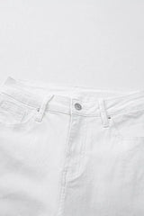 High-Waisted Straight Leg Jeans -