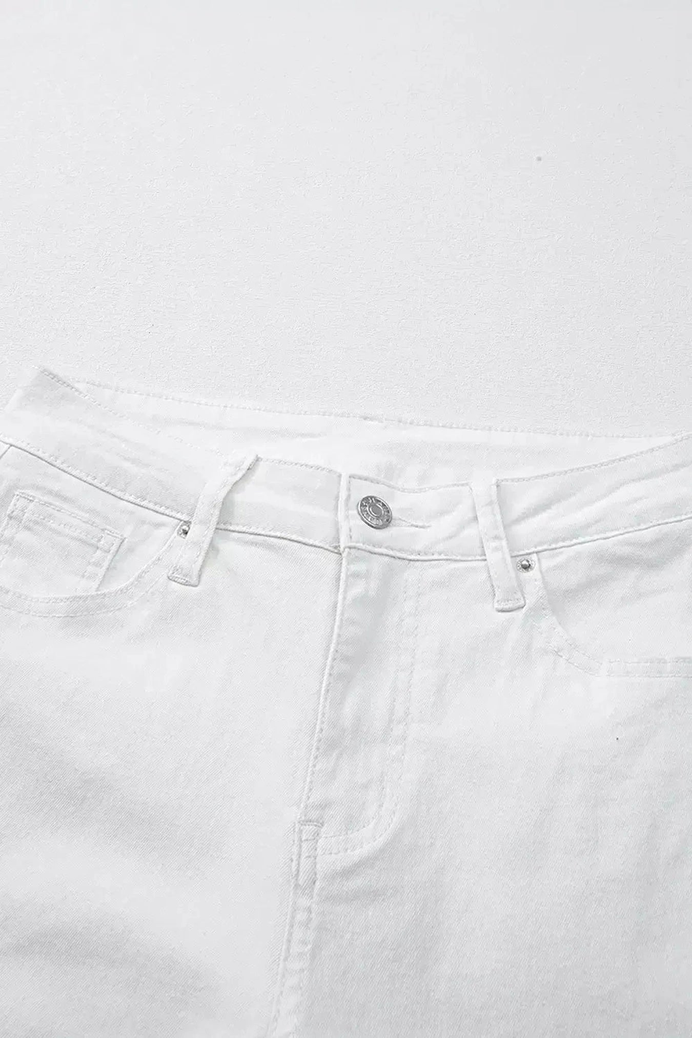 High-Waisted Straight Leg Jeans -