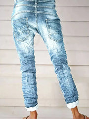 Full Size Washed Button-Fly Jeans Plus Size -