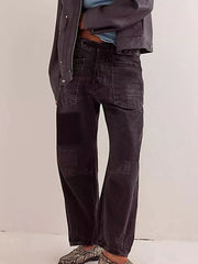 Washed Relaxed Fit Jeans -
