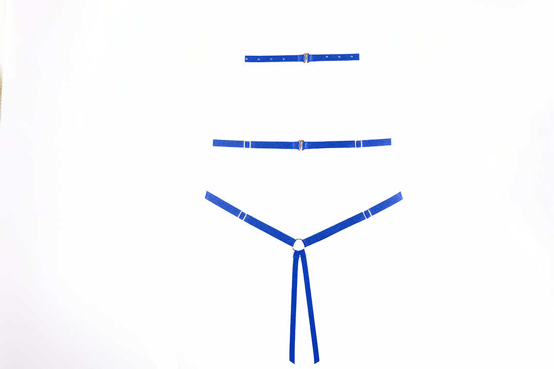 Lilly Teddy, won`t keep you warm but will make everyone hot in Blue/Black - Teddy