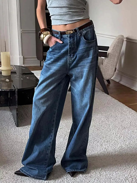 Wide Leg Relaxed Fit Jeans -