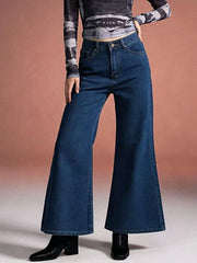 High-Waisted Flare Leg Jeans -