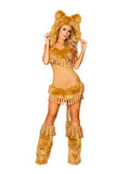 ROMA 4872 - 1 pc The Bashful Lion Faux Fur Womans Costume