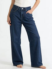 High-Waisted Wide Leg Jeans -