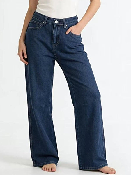 High-Waisted Wide Leg Jeans -