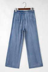 High-Waisted Wide-Leg Jeans -
