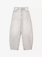 Wide Leg Washed Jeans -