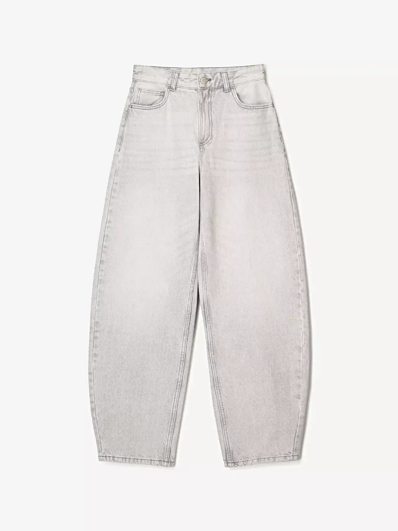 Wide Leg Washed Jeans -