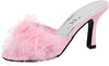 Ellie 鞋 IS-E-361-Sasha 3.5 英寸鞋跟 Maribou 拖鞋，粉色，8 碼 Ellie 鞋