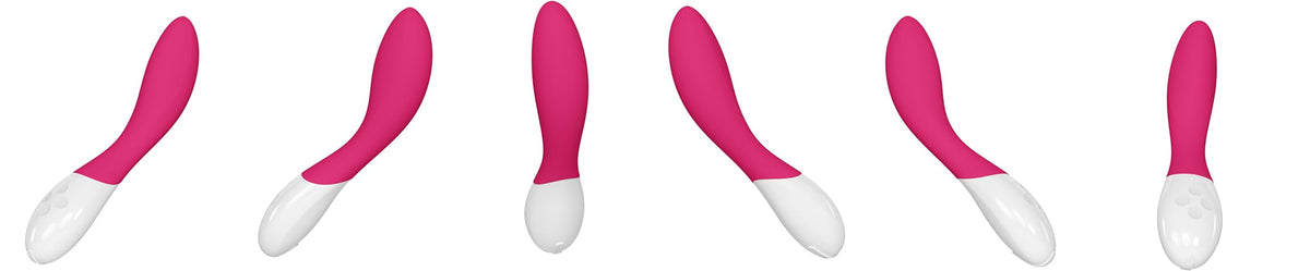 LELO Mona 2 G-Spot Vibrator with water drops, emphasizing its waterproof design suitable for indulgent bath experiences.